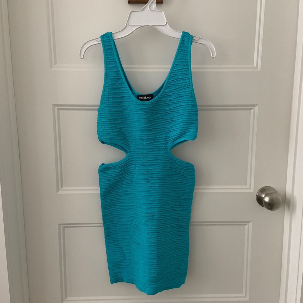 bebe cut-out bodycon dress